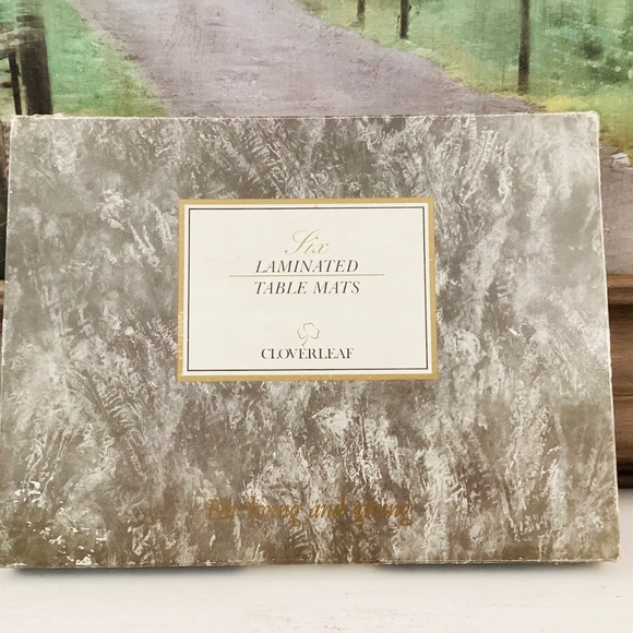 Vintage Cloverleaf Traditional Table Mats Cottages Set Of 6 England Cottagecore - Picture 3 of 15